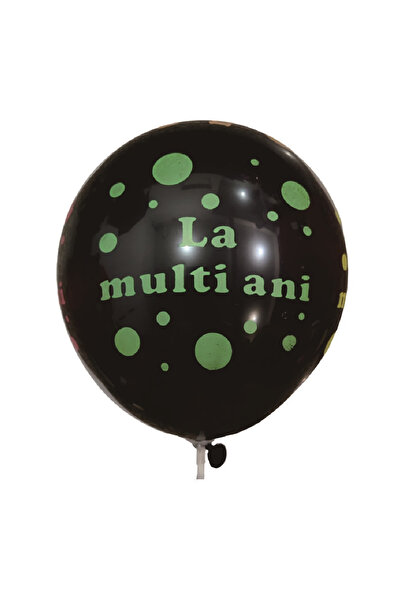 Mirific Party Baloane latex pentru petrecere, negre și multicolore cu buline,...