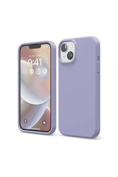 Casey Studios Husa Silicon iPhone 14, cu Microfibra, Slim, de Protectie, Marg...