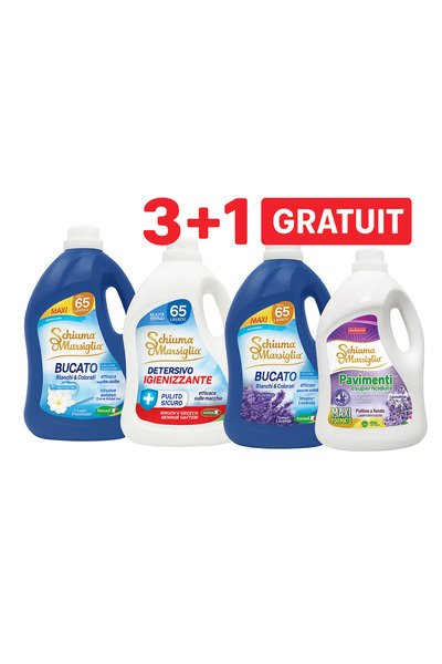 Schiuma di Marsiglia Package 3× Laundry Detergent 5L + Lavanda Flooring GIFT ...