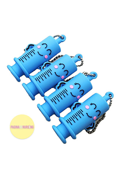 Pagina de Nursing Portable key ring vial opener Bleu