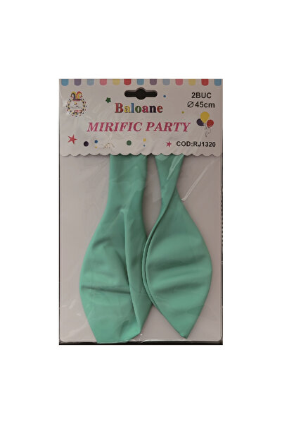 Mirific Party Party latex balloon, turquoise, 45 cm, 2 pcs