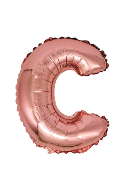 Mirific Party Balon petrecere, folie roz metalizat, 40 cm, litera C