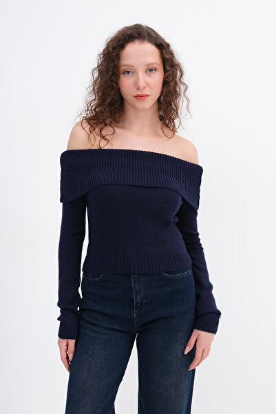 Addax Boat Neck Knitwear Sweater K3452