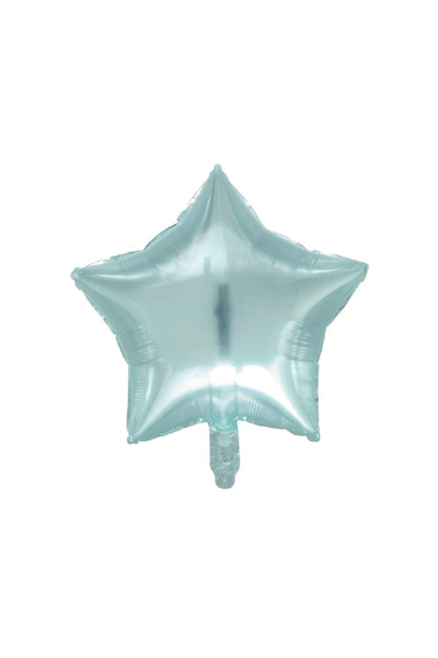 Mirific Party Balon petrecere, folie metalică, albastru transparent, 45 cm, stea