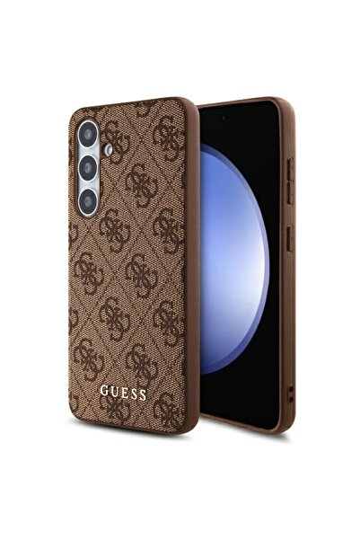 Guess Carcasă pentru Samsung Galaxy S24 FE, Hardcase 4G Classic, Maro