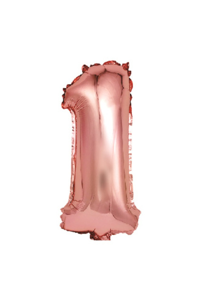 Mirific Party Balon folie petrecere, roz metalizat, 40 cm, numărul 1