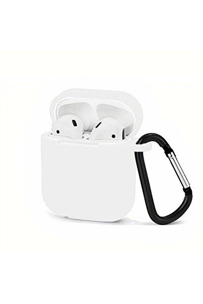 Casey Studios Husa Silicon Protectie Apple AirPods Generatia 1/2, cu Breloc C...