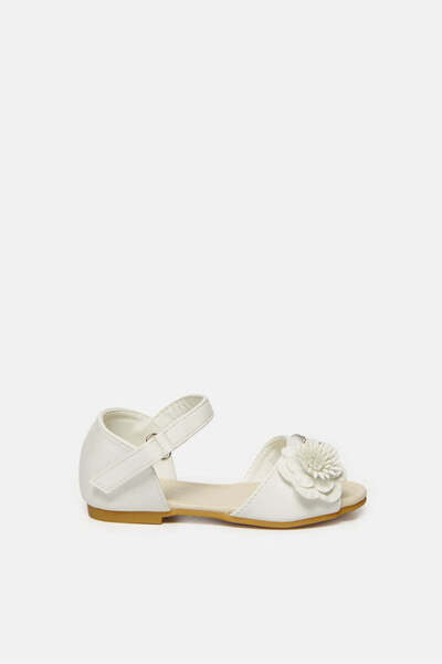 REDTAG صنادل زهور بيضاء للبنات الرضع