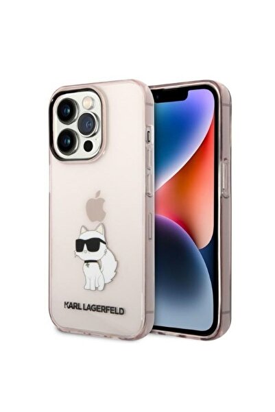 Karl Lagerfeld Carcasă rigidă pentru iPhone 14 Pro Max - Roz