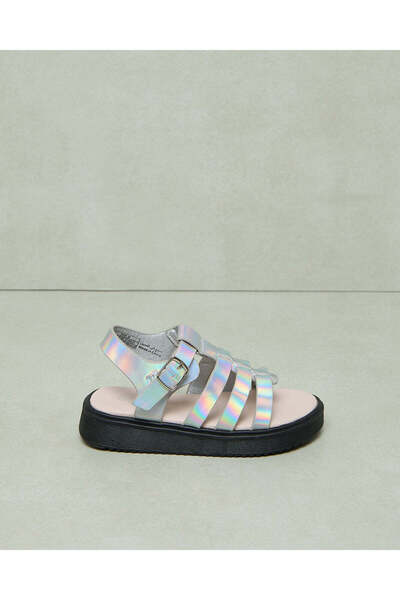 REDTAG Girls Silver Strap Sandal
