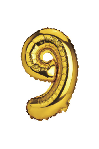 Mirific Party Balon petrecere, folie metalizată, auriu, 100 cm, numărul 9