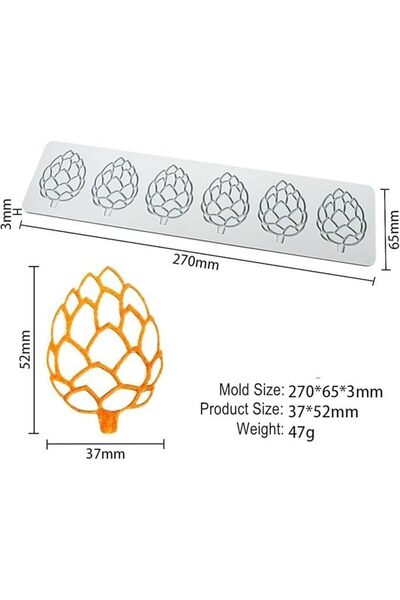Dharst Silicone mold - Lace Leaves - T13157