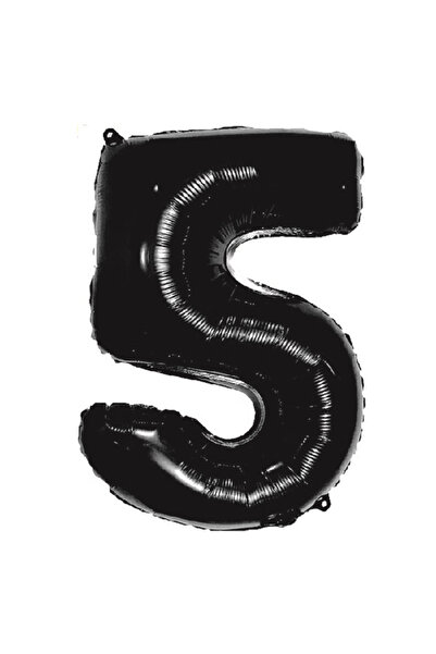 Mirific Party Balon petrecere, folie metalică neagră, 100 cm, numărul 5