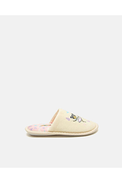 REDTAG شبشب كريمي مطبوع للبنات