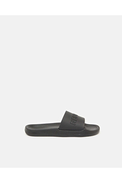 REDTAG Senior Boys Black Embossed Slide