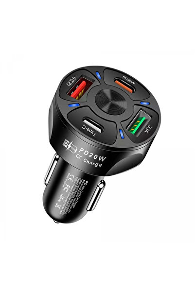 jetucuzal C-776 Type-C PD 20W QC 3.0 Akım Korumalı Araç Çakmaklık Hızlı Şarj