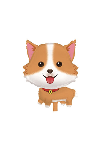 Mirific Party Balon folie petrecere, portocaliu metalizat, 68×49 cm, câine