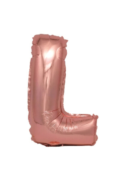 Mirific Party Balon petrecere, folie metalică roz, 40 cm, litera L