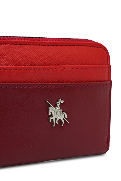 David Jones Women's Small Wallet & Card Holder, Soft Leather Portfolio Zippered Wallet with Coin Compartment