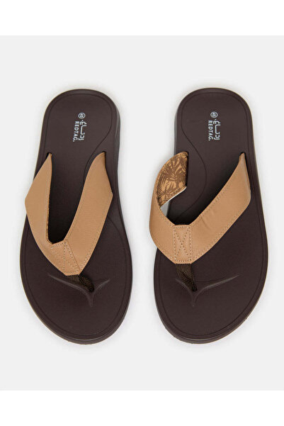 REDTAG Men Beige Toe Post Sandals