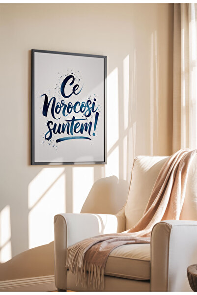 21mxm Unframed Romanian Quote Canvas Poster - Digital Print - How lucky we are