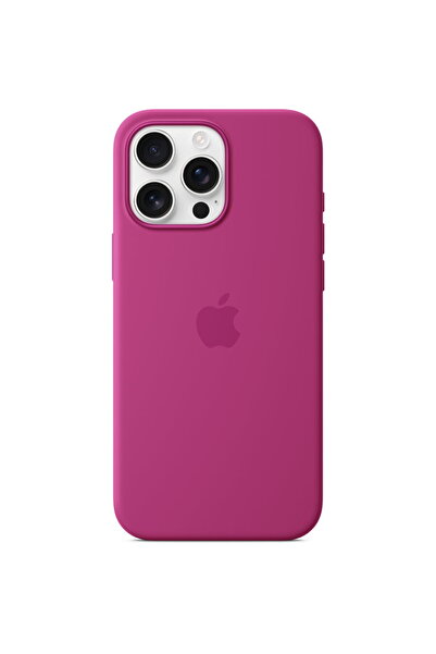 Apple Silicone Case with MagSafe for iPhone 16 Pro Max, Fuchsia