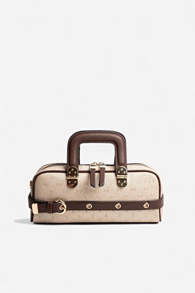 Silver Polo Silver & polo sp1258 women's handbag with logo in nut-brown