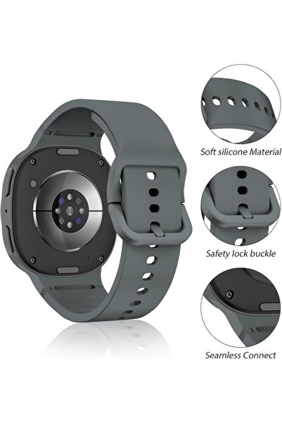 UnDePlus Samsung Galaxy Watch 8 40mm 44mm Classic 46mm Launch 1-1 Strap Sport Silicone Band