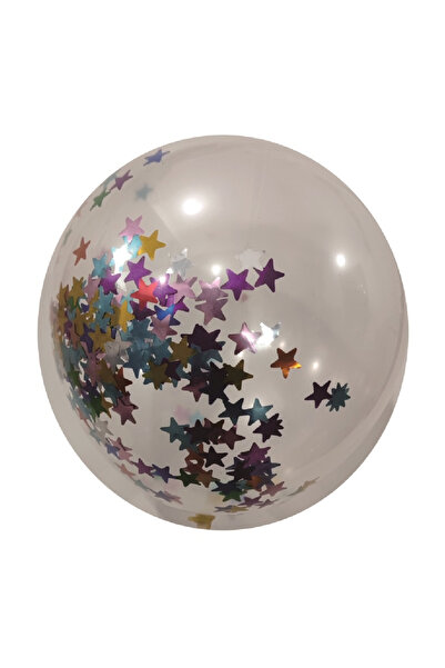 Mirific Party Balon latex transparent pentru petrecere, cu paiete colorate, î...