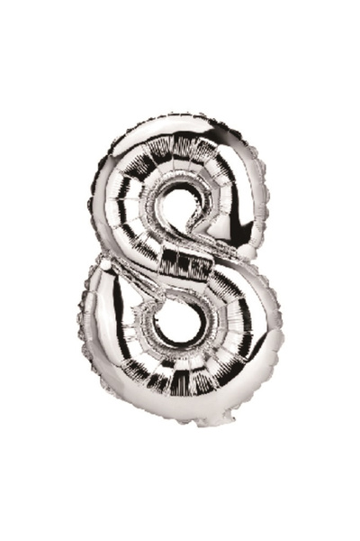 Mirific Party Balon petrecere, folie metalizată argintie, 80 cm, numărul 8