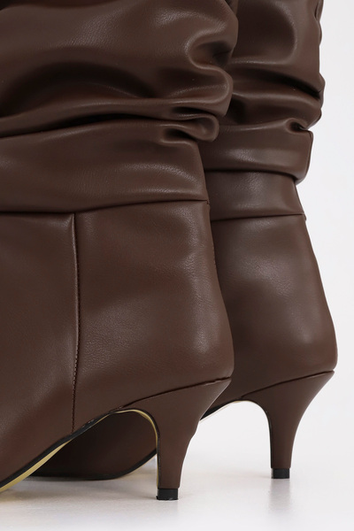 Mamito Ayakkabı SLC 107 Μπότες με λεπτό χαμηλό τακούνι με φυσούνα