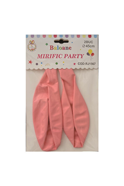 Mirific Party Pink latex party balloon, RJ1567, 45 cm, 2 pcs