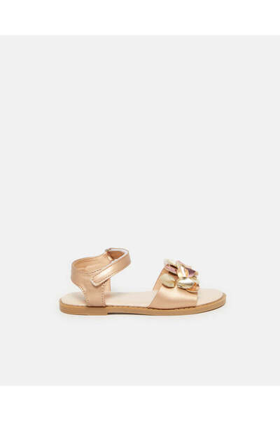 REDTAG Girls Gold Embellished Sandal