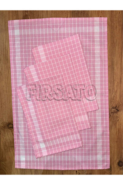 Fırsato Grida Checkered 4-Piece Kitchen Towel Set |   Drying Cloth, Oeko-Tex ...