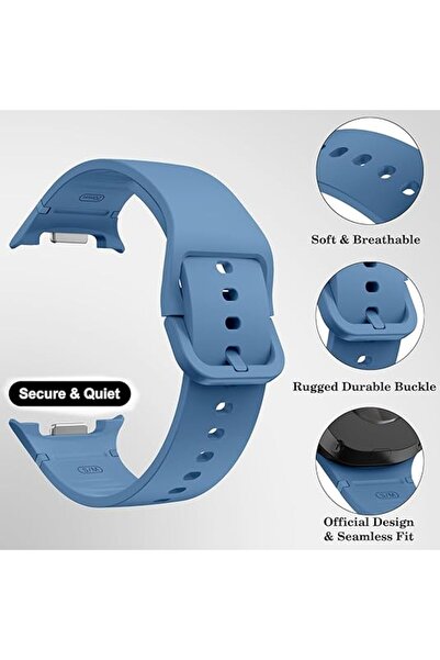 UnDePlus Samsung Galaxy Watch 8 40mm 44mm Classic 46mm Launch 1-1 Strap Sport Silicone Band