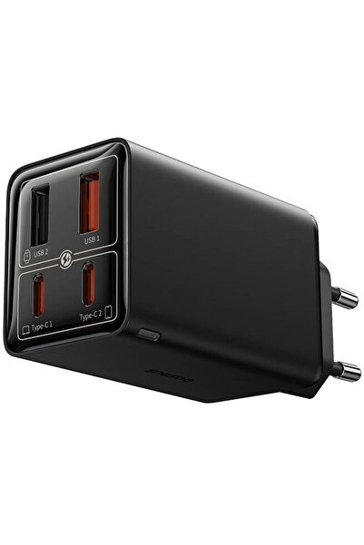 Baseus GAN6 Pro Fast Charger, 2xUSB-C + 2xUSB, 65W Negru