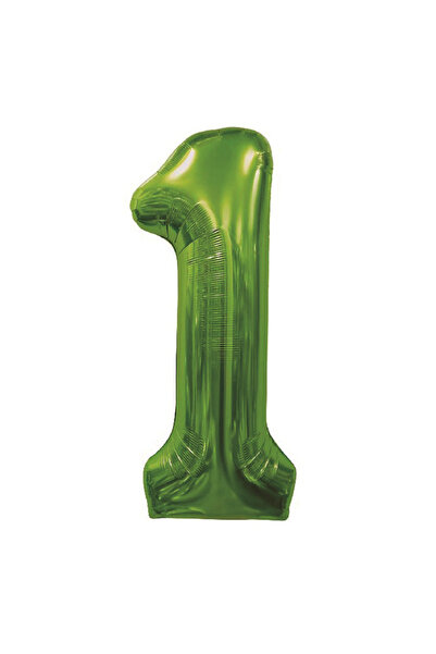Mirific Party Balon folie petrecere, verde metalizat, 100 cm, numărul 1