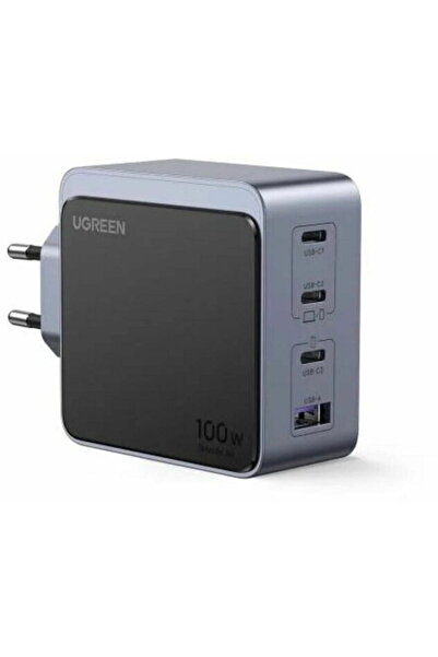 Ugreen Nexode S 100W 4-Port GaN Fast Charger EU, Black/Grey