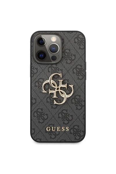 Guess Husa PU 4G Metal Logo iPhone 13 Pro Max Gri