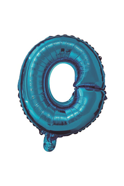 Mirific Party Party balloon, blue metallic foil, 40 cm, letter O