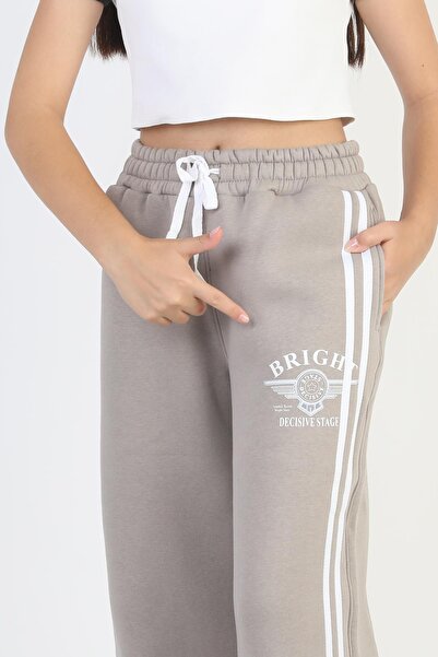 ASYAKİDS CLUB Girl's Thick Winter Fleece-Lined Sweatpants