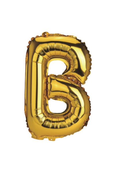 Mirific Party Balon petrecere, folie aurie metalizată, 80 cm, litera B