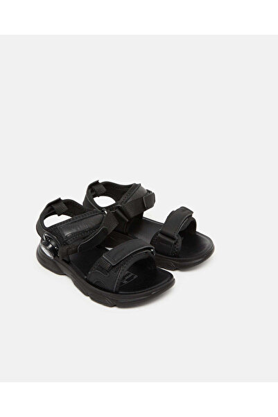 REDTAG Boys Black Sport Sandals