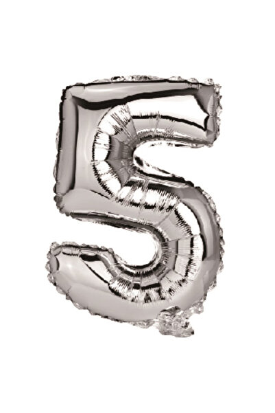 Mirific Party Balon petrecere, folie metalizată argintie, 80 cm, numărul 5
