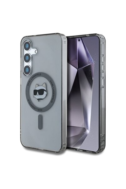 Karl Lagerfeld Carcasă pentru Samsung Galaxy S25, IML MagSafe, Neagră