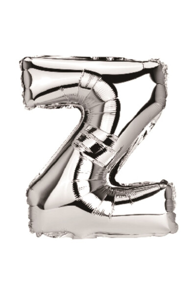 Mirific Party Balon petrecere, folie metalizată argintie, 40 cm, litera Z