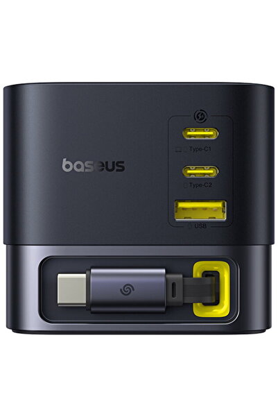 Baseus P10164001123-00 3xUSB-C + USB-A 1.5m GaN Cosmic 100W Black