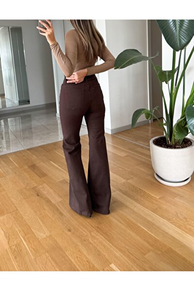 Telablanka Flared Jean - Brown