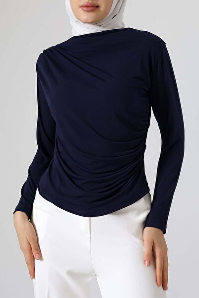 Sabr Bluză Sandy Turtleneck detaliu încrețit – Confortabilă și elegantă