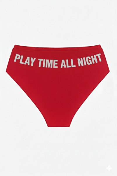 TWINTICKS Κόκκινα γυναικεία εσώρουχα με χριστουγεννιάτικο θέμα, με μεταλλική ...